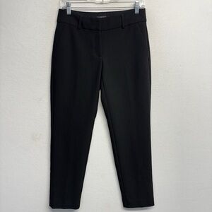 Loft Curvy Slim Straight Trouser Slack Pants 2 Black